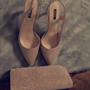 Rose Gold Glitter shoes